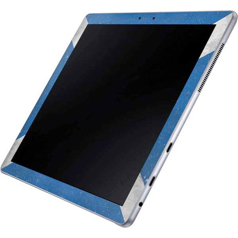 Scotland Flag Distressed Galaxy Book 12in Skin